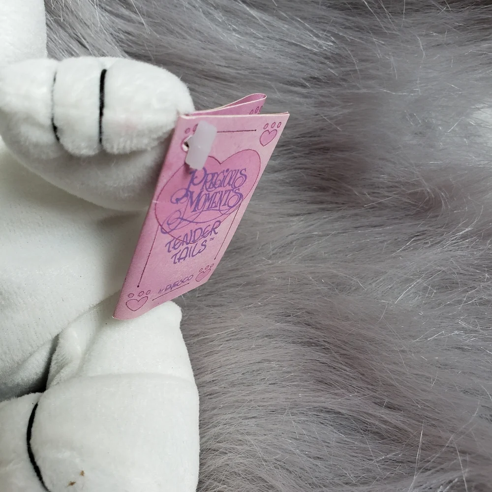 Vintage‎ Precious Moments tender tails 1998 White Teddy bear plush